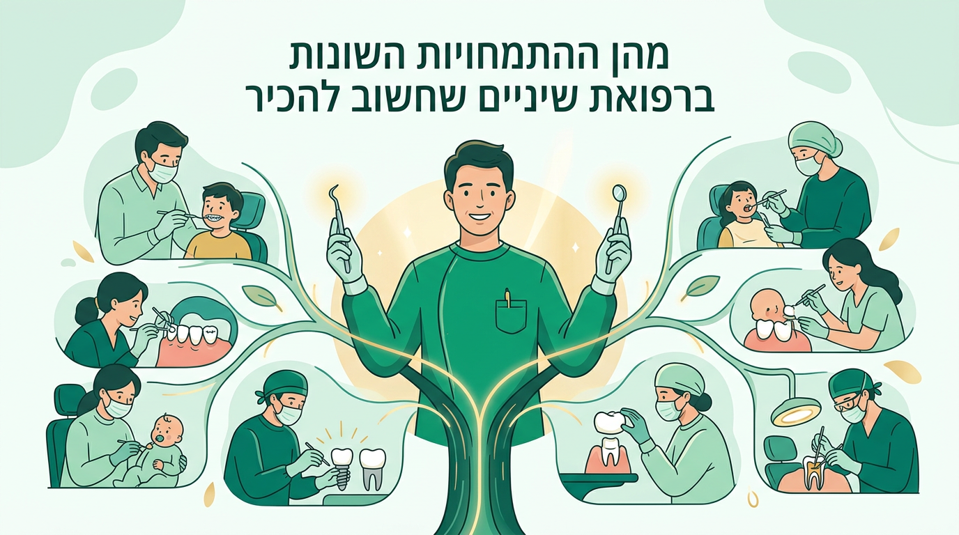 מהן ההתמחויות השונות ברפואת שיניים שחשוב להכיר